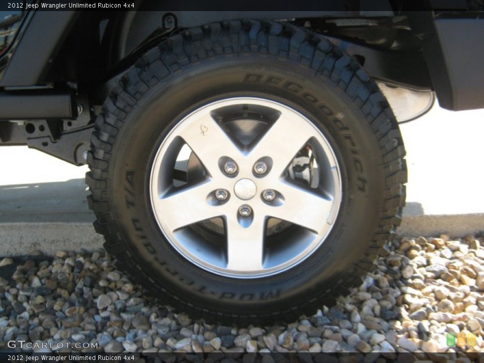 2012 Jeep Wrangler Unlimited Rubicon 4x4 Wheel and Tire Photo #54817573