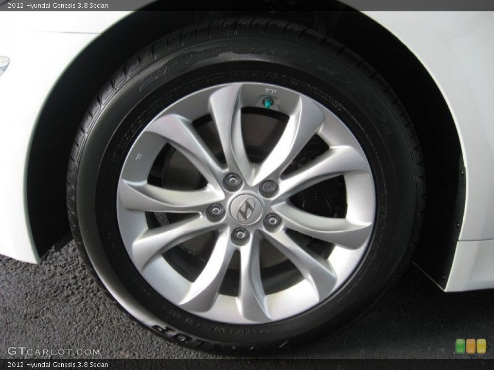2012 Hyundai Genesis 3.8 Sedan Wheel and Tire Photo #54829081