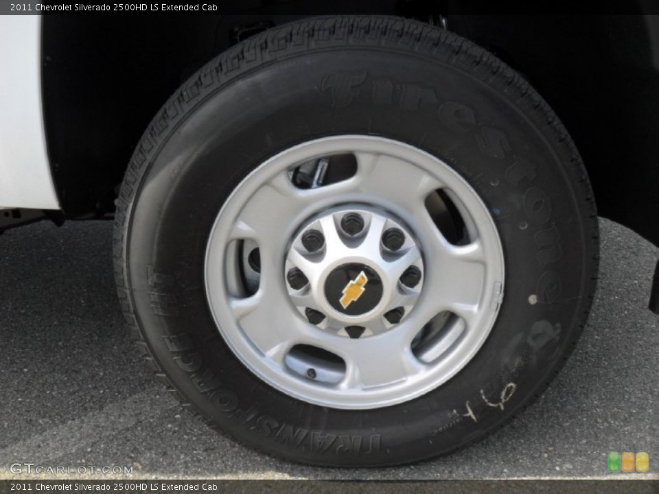 2011 Chevrolet Silverado 2500HD LS Extended Cab Wheel and Tire Photo #54842496