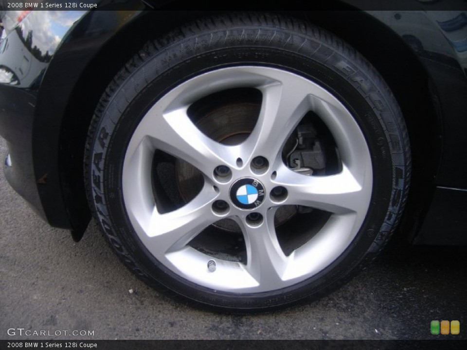 2008 BMW 1 Series 128i Coupe Wheel and Tire Photo #54854389