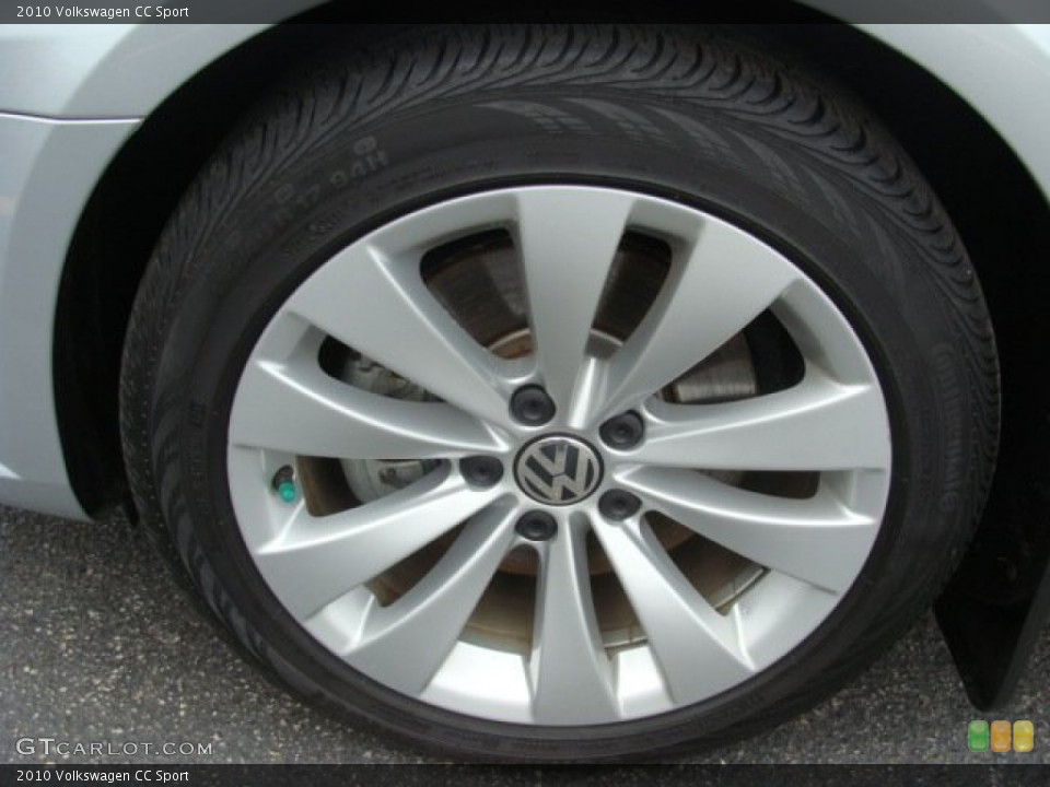 2010 Volkswagen CC Sport Wheel and Tire Photo #54858340