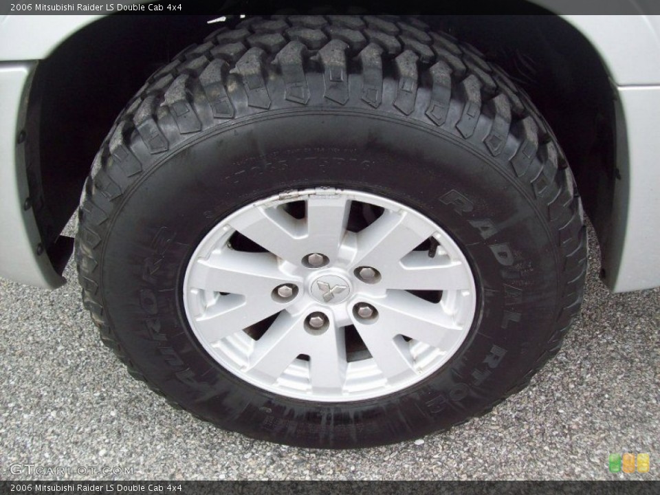 2006 Mitsubishi Raider LS Double Cab 4x4 Wheel and Tire Photo #54861559