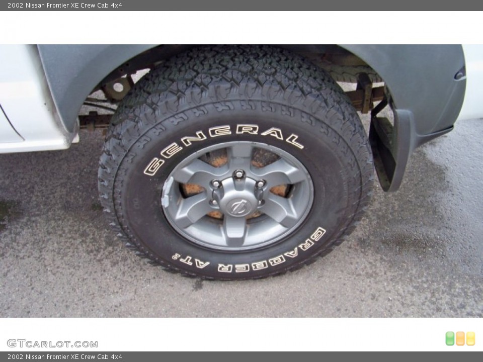 2002 Nissan Frontier XE Crew Cab 4x4 Wheel and Tire Photo #54886432