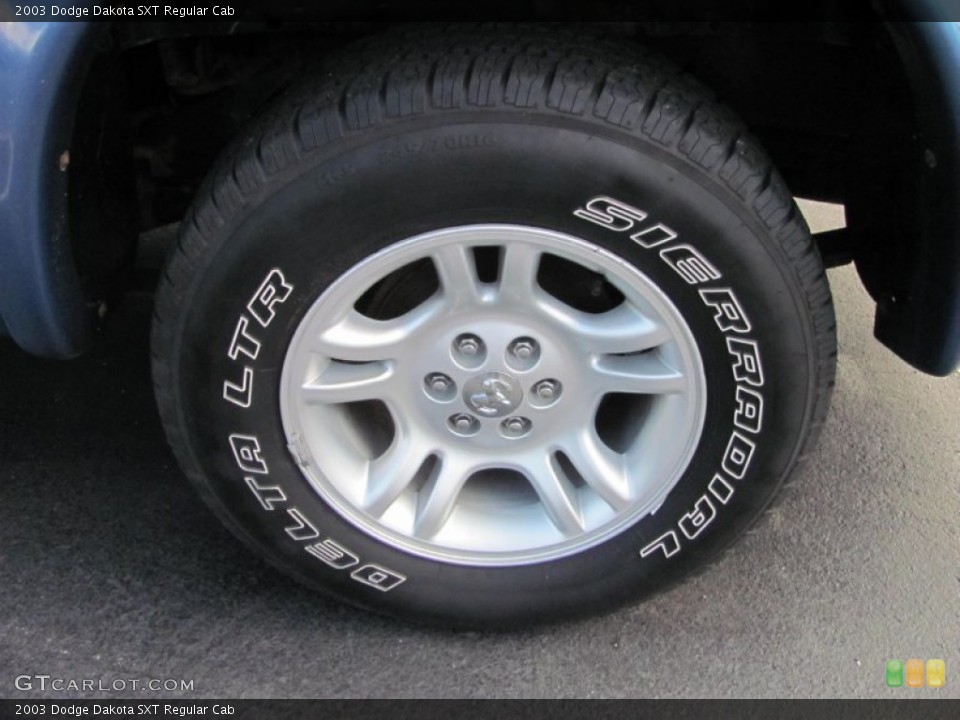 2003 Dodge Dakota SXT Regular Cab Wheel and Tire Photo #54922309