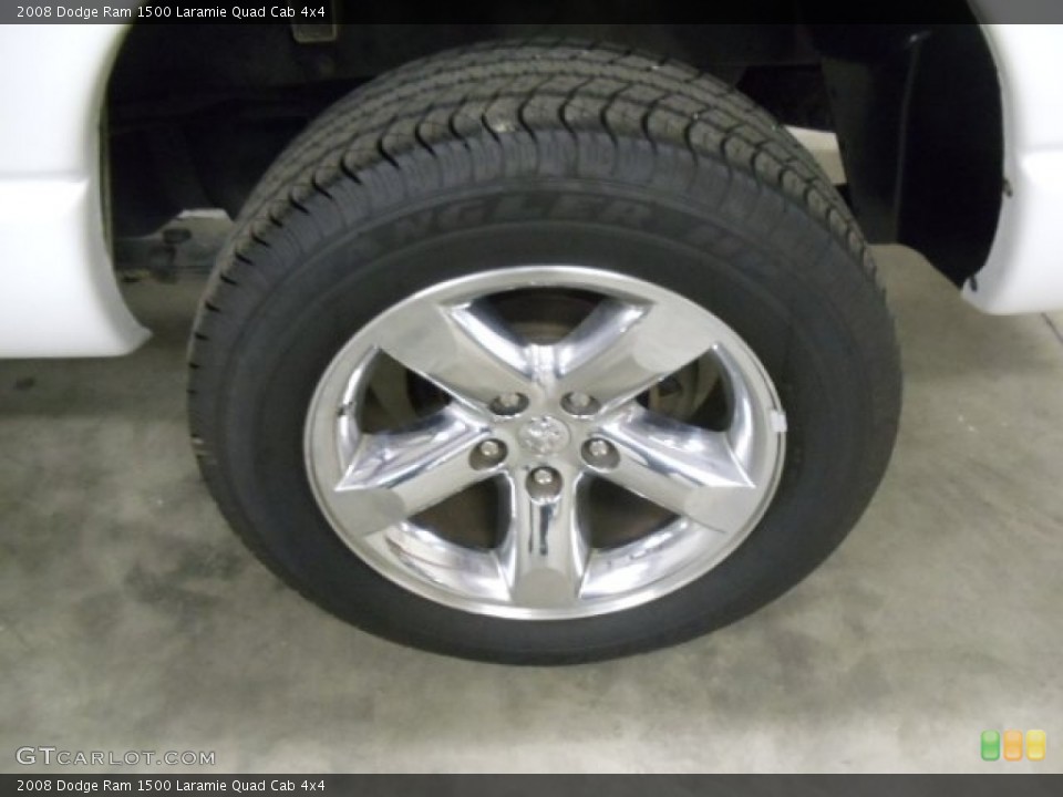 2008 Dodge Ram 1500 Laramie Quad Cab 4x4 Wheel and Tire Photo #54930253