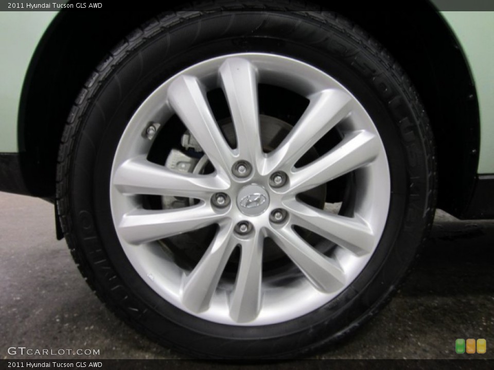 2011 Hyundai Tucson GLS AWD Wheel and Tire Photo #54933496