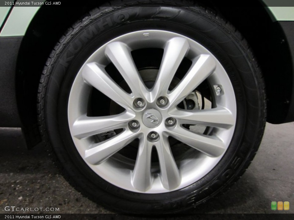 2011 Hyundai Tucson GLS AWD Wheel and Tire Photo #54933503
