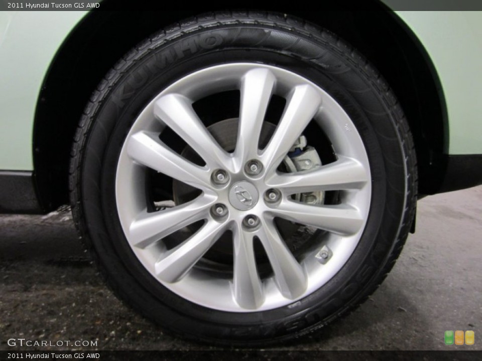 2011 Hyundai Tucson GLS AWD Wheel and Tire Photo #54933592
