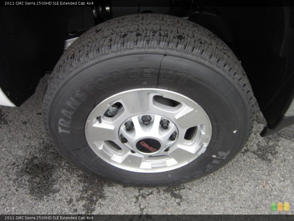2011 GMC Sierra 2500HD SLE Extended Cab 4x4 Wheel and Tire Photo #54934553