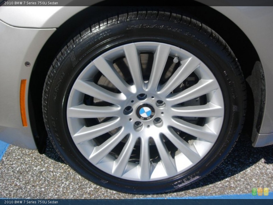 2010 BMW 7 Series 750Li Sedan Wheel and Tire Photo #54944062