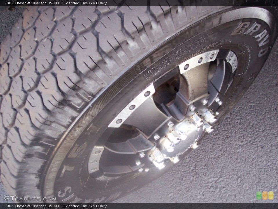 2003 Chevrolet Silverado 3500 LT Extended Cab 4x4 Dually Wheel and Tire Photo #54945886