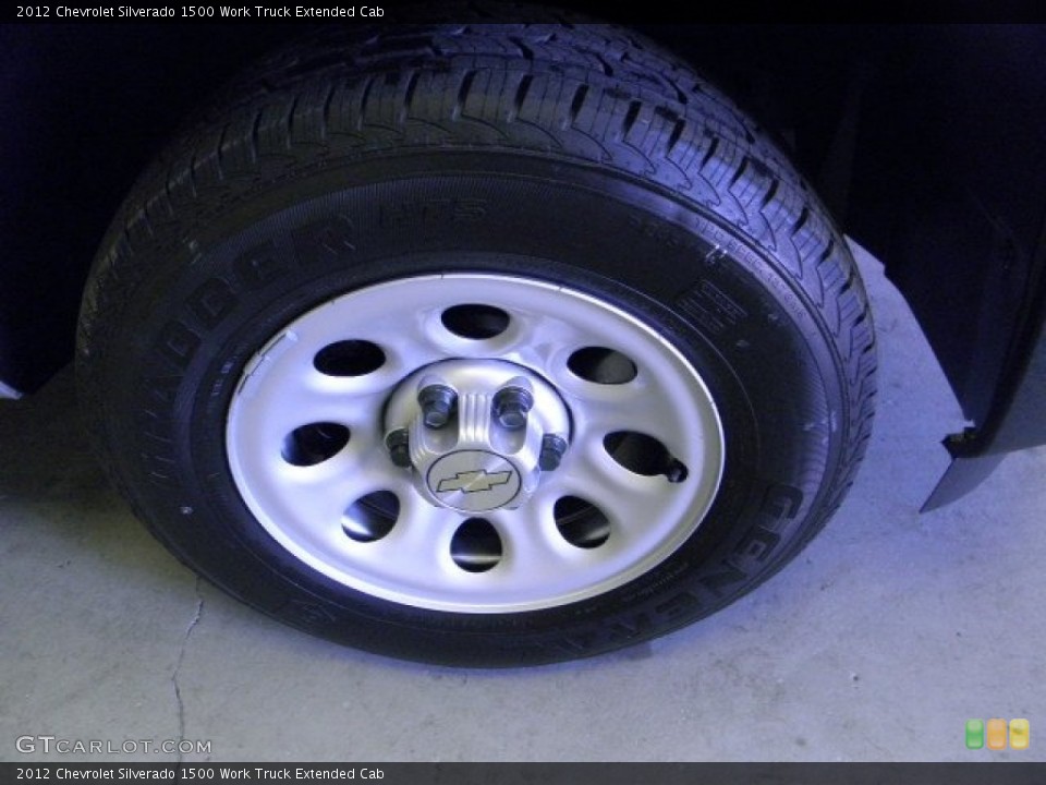 2012 Chevrolet Silverado 1500 Work Truck Extended Cab Wheel and Tire Photo #54968306