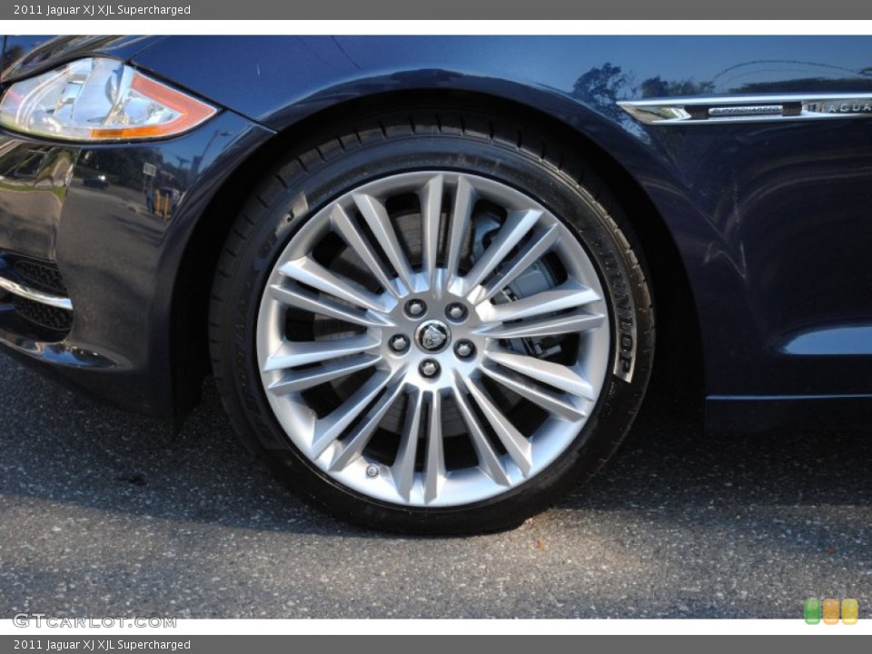 2011 Jaguar XJ XJL Supercharged Wheel and Tire Photo #54982558