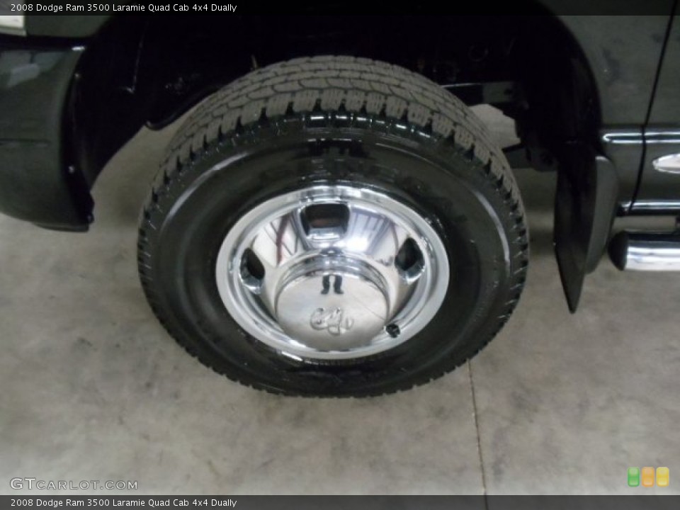 2008 Dodge Ram 3500 Laramie Quad Cab 4x4 Dually Wheel and Tire Photo #54983141