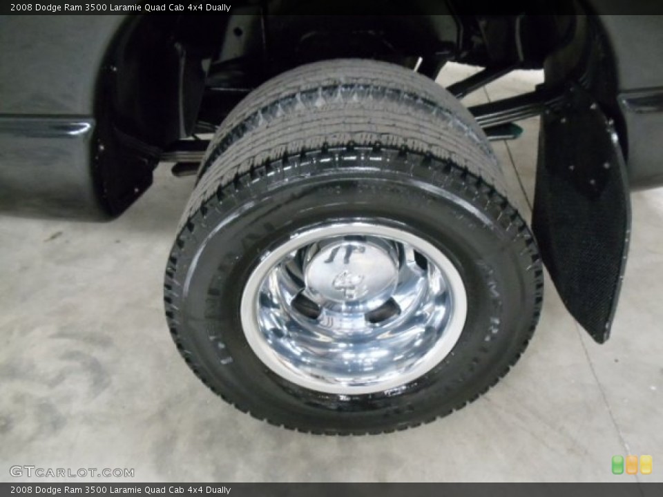 2008 Dodge Ram 3500 Laramie Quad Cab 4x4 Dually Wheel and Tire Photo #54983151