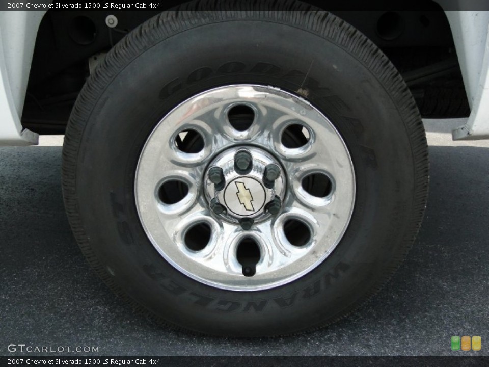 2007 Chevrolet Silverado 1500 LS Regular Cab 4x4 Wheel and Tire Photo #54985474