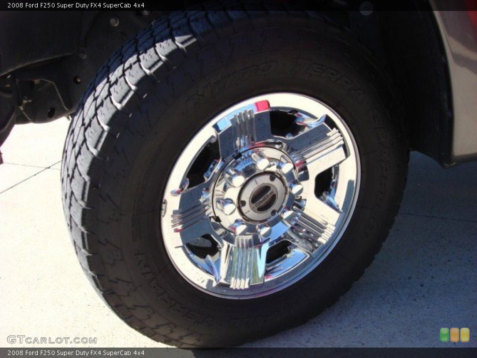 2008 Ford F250 Super Duty FX4 SuperCab 4x4 Wheel and Tire Photo #54985565