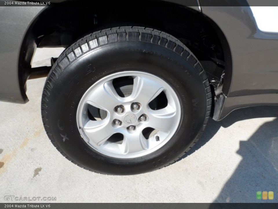 2004 Mazda Tribute LX V6 Wheel and Tire Photo #55003225