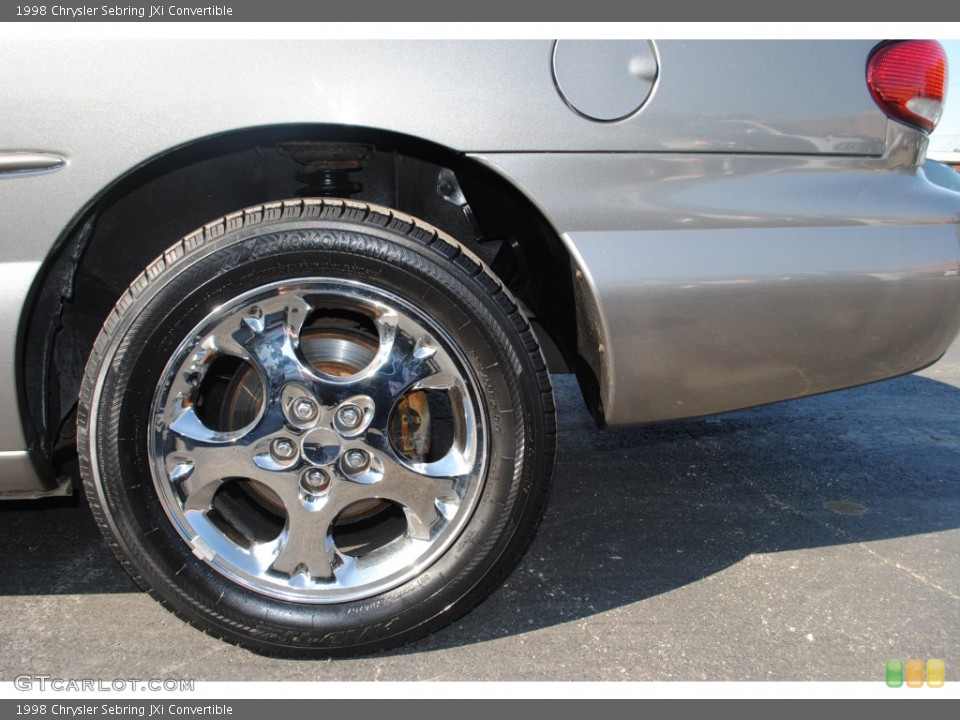 1998 Chrysler Sebring JXi Convertible Wheel and Tire Photo #55008683