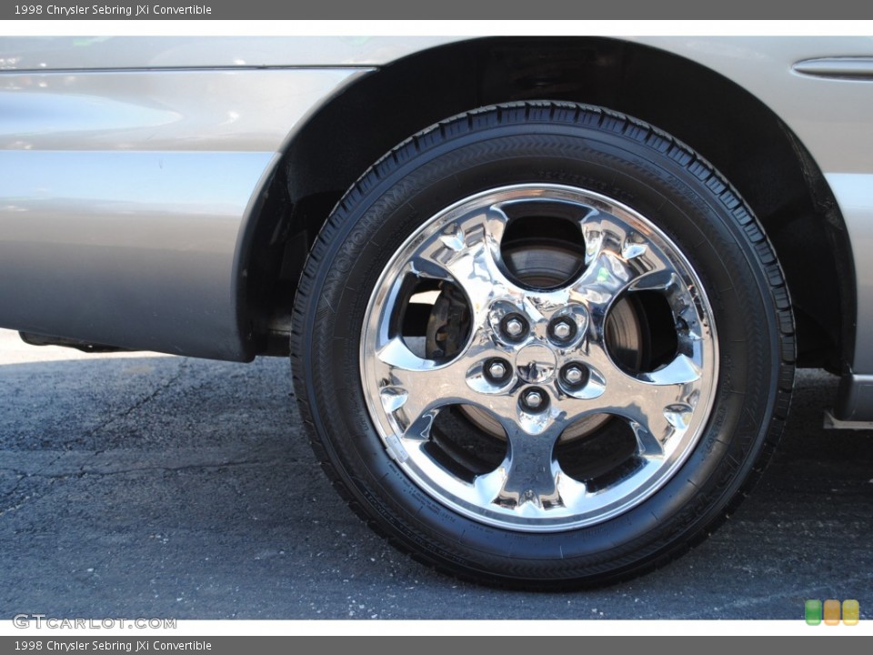 1998 Chrysler Sebring JXi Convertible Wheel and Tire Photo #55008692