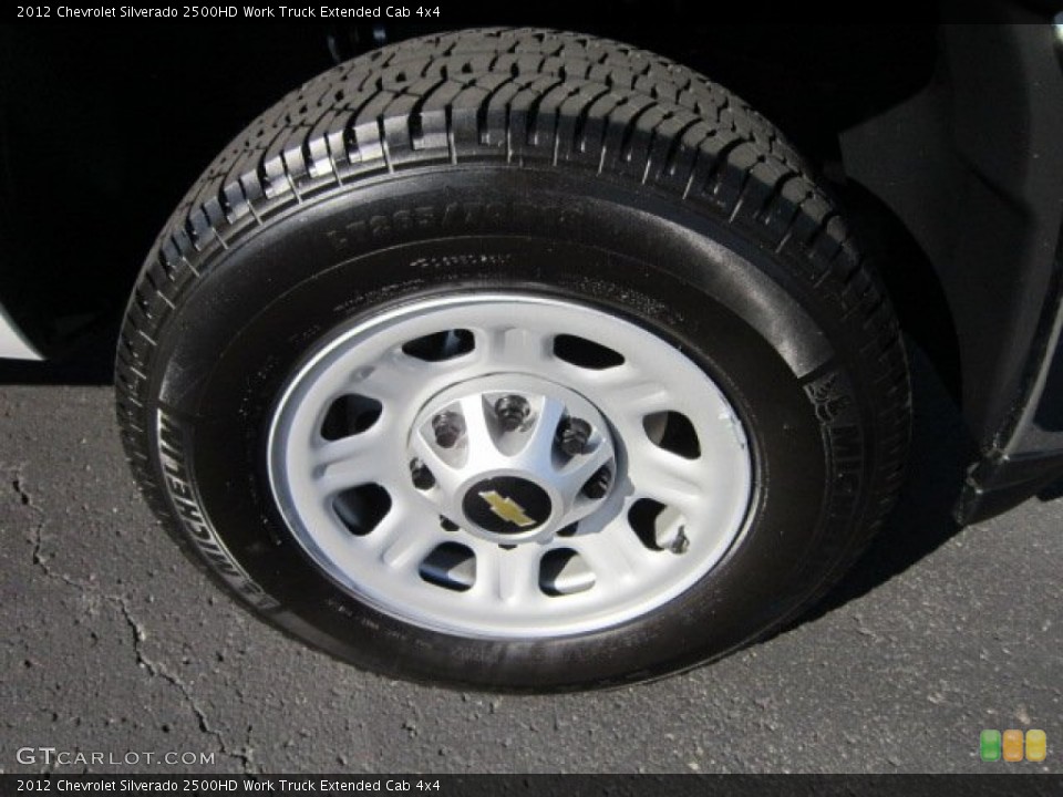 2012 Chevrolet Silverado 2500HD Work Truck Extended Cab 4x4 Wheel and Tire Photo #55021335