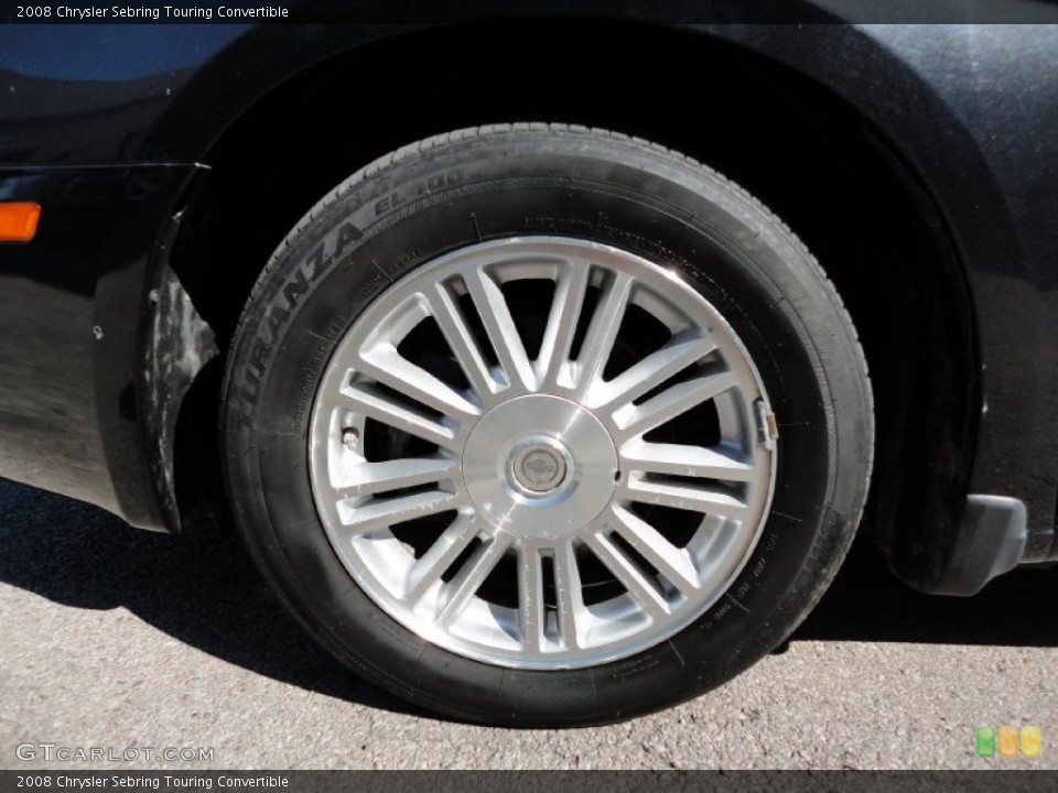 2008 Chrysler Sebring Touring Convertible Wheel and Tire Photo #55029513