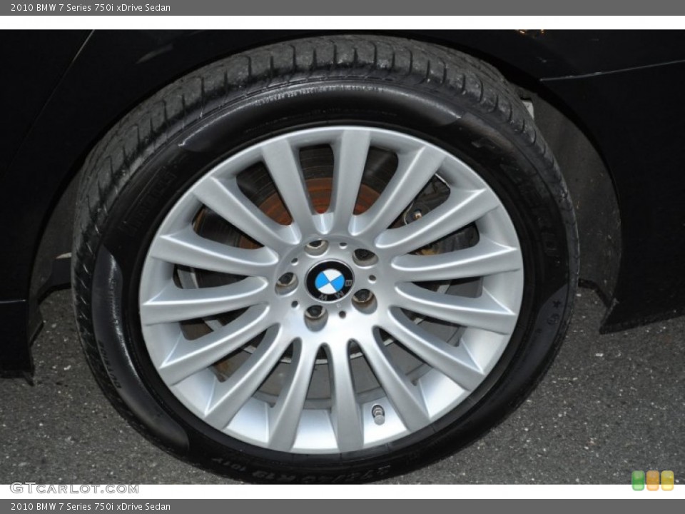 2010 BMW 7 Series 750i xDrive Sedan Wheel and Tire Photo #55048746