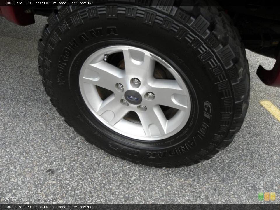 2003 Ford F150 Lariat FX4 Off Road SuperCrew 4x4 Wheel and Tire Photo #55051697