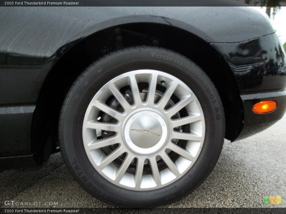 2003 Ford Thunderbird Premium Roadster Wheel and Tire Photo #55073989