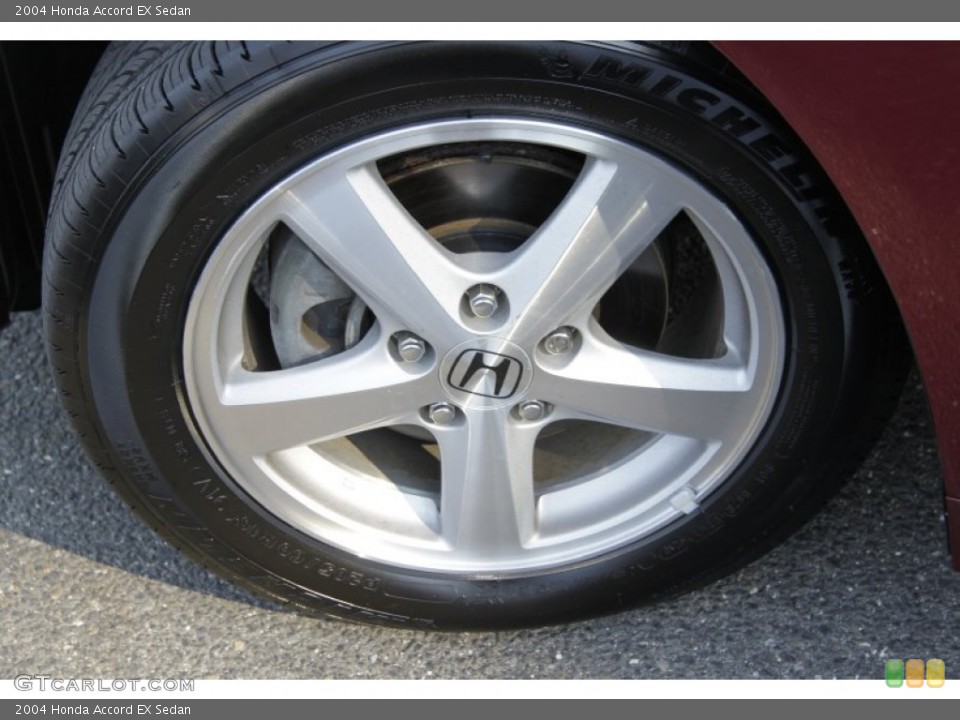 2004 Honda Accord EX Sedan Wheel and Tire Photo #55075586