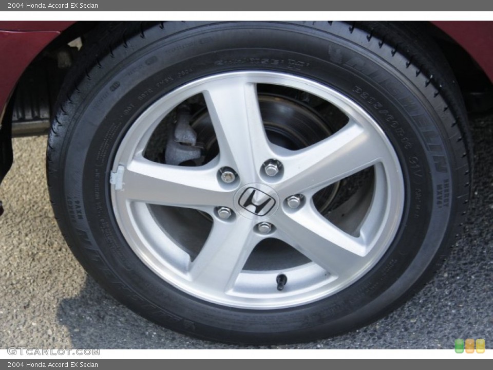 2004 Honda Accord EX Sedan Wheel and Tire Photo #55075606