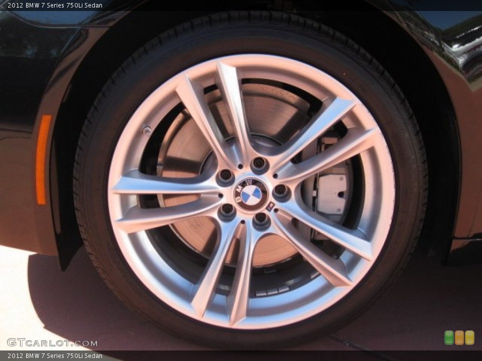 2012 BMW 7 Series 750Li Sedan Wheel and Tire Photo #55076308