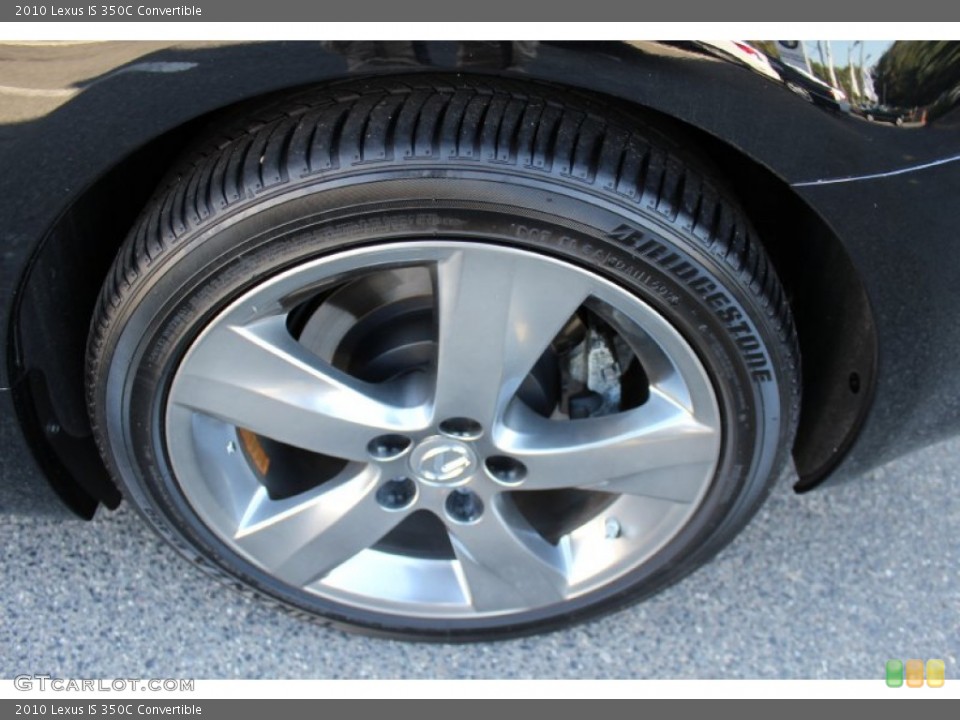 2010 Lexus IS 350C Convertible Wheel and Tire Photo #55082392