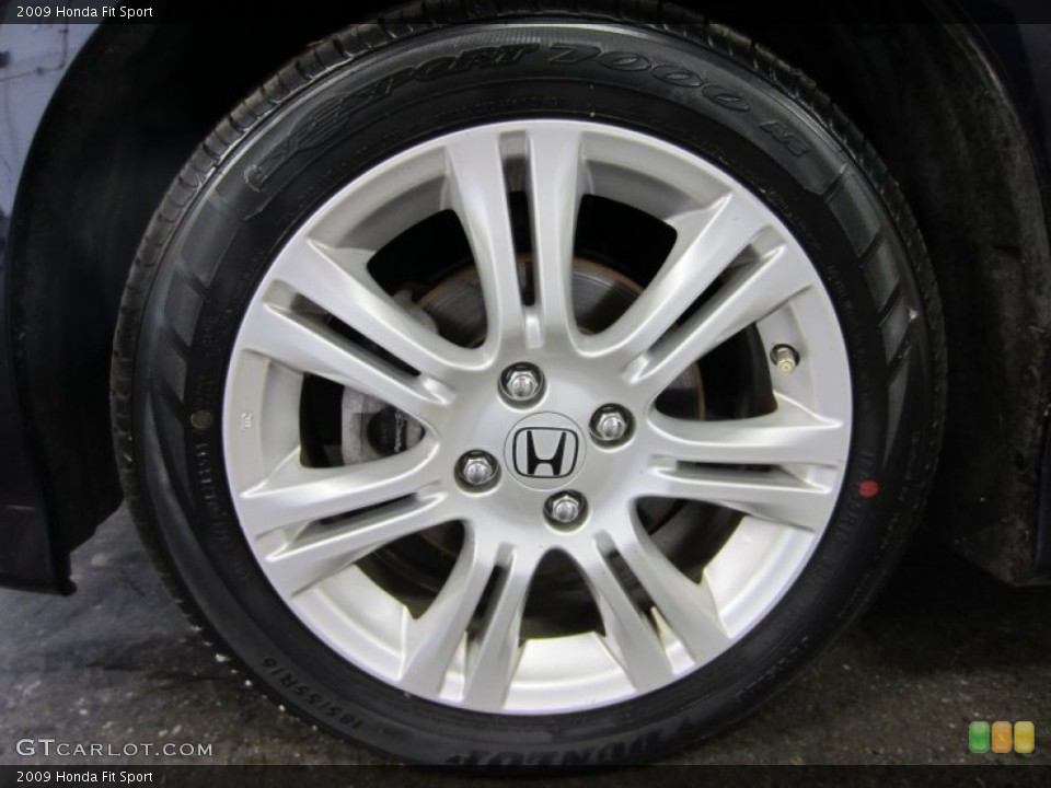 2009 Honda Fit Sport Wheel and Tire Photo #55084423