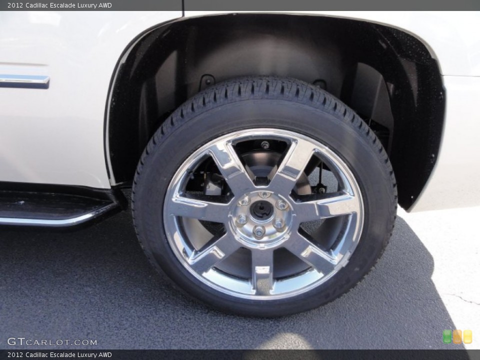 2012 Cadillac Escalade Luxury AWD Wheel and Tire Photo #55093170