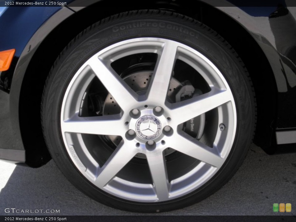 2012 Mercedes-Benz C 250 Sport Wheel and Tire Photo #55100848