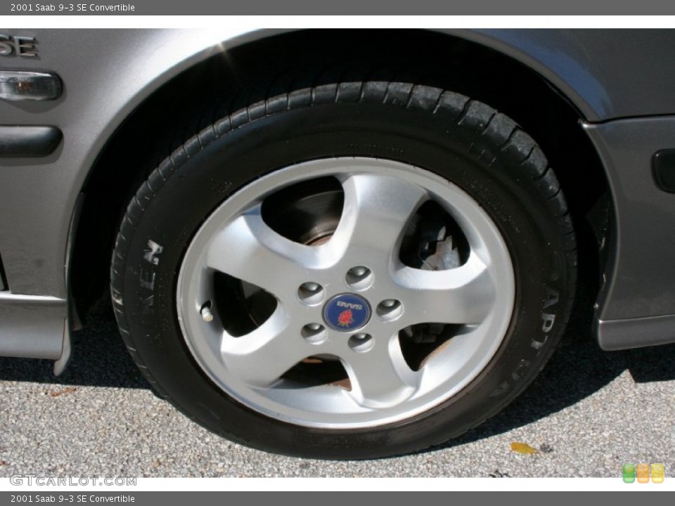 2001 Saab 9-3 SE Convertible Wheel and Tire Photo #55113282