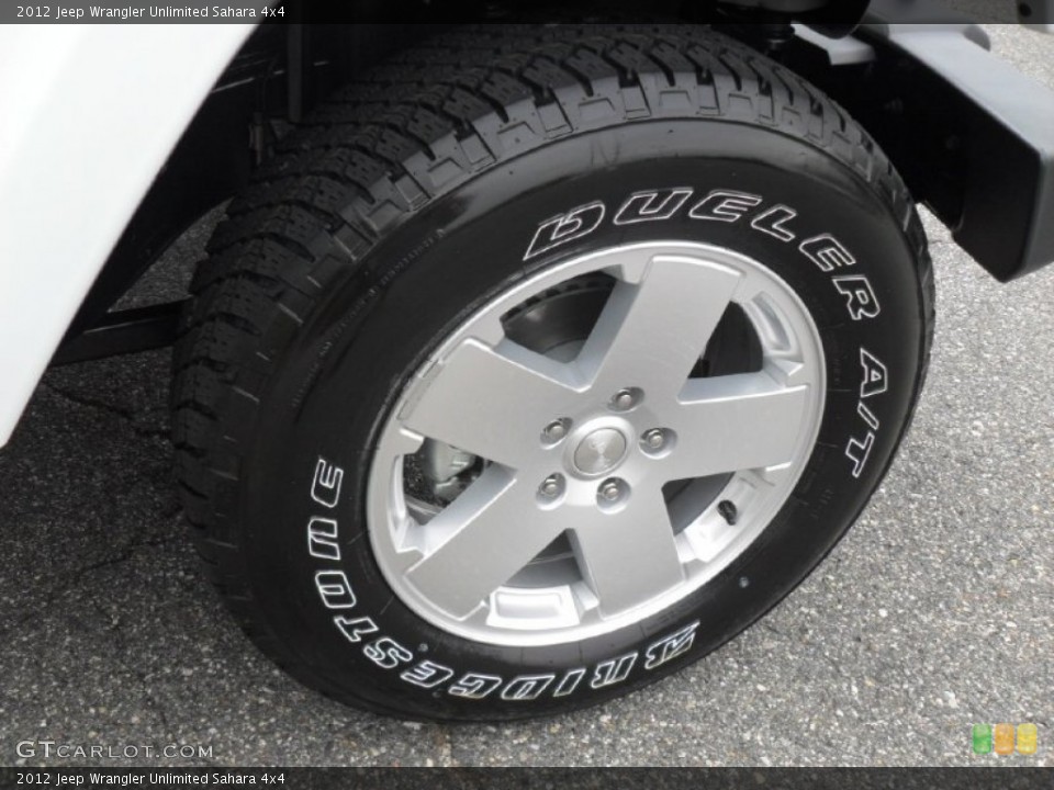 2012 Jeep Wrangler Unlimited Sahara 4x4 Wheel and Tire Photo #55132215