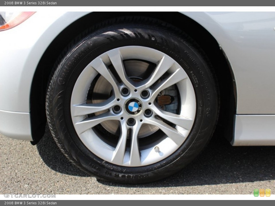 2008 BMW 3 Series 328i Sedan Wheel and Tire Photo #55155719