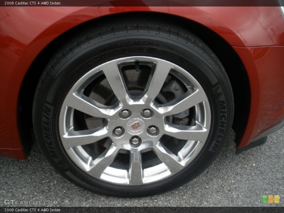 2008 Cadillac CTS 4 AWD Sedan Wheel and Tire Photo #55159332
