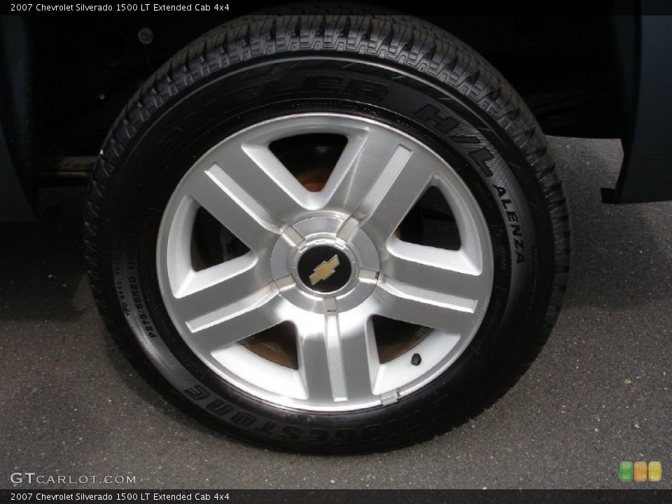 2007 Chevrolet Silverado 1500 LT Extended Cab 4x4 Wheel and Tire Photo #55165133