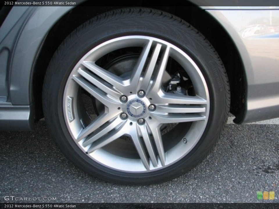 2012 Mercedes-Benz S 550 4Matic Sedan Wheel and Tire Photo #55174743