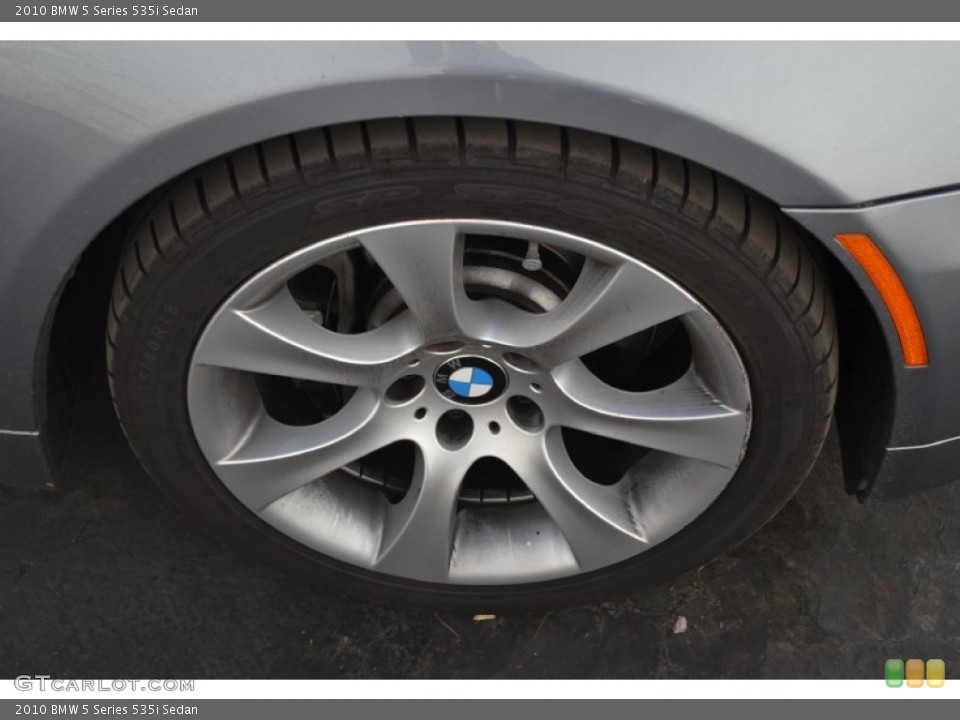 2010 BMW 5 Series 535i Sedan Wheel and Tire Photo #55178340