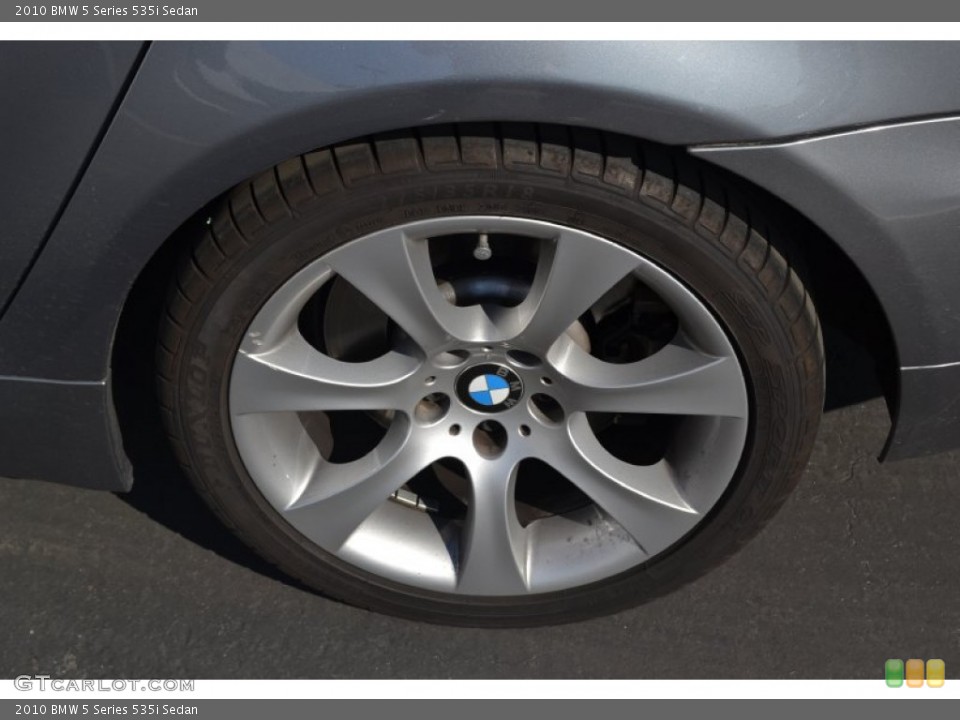2010 BMW 5 Series 535i Sedan Wheel and Tire Photo #55178367