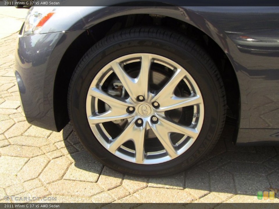 2011 Infiniti G 37 xS AWD Sedan Wheel and Tire Photo #55179885