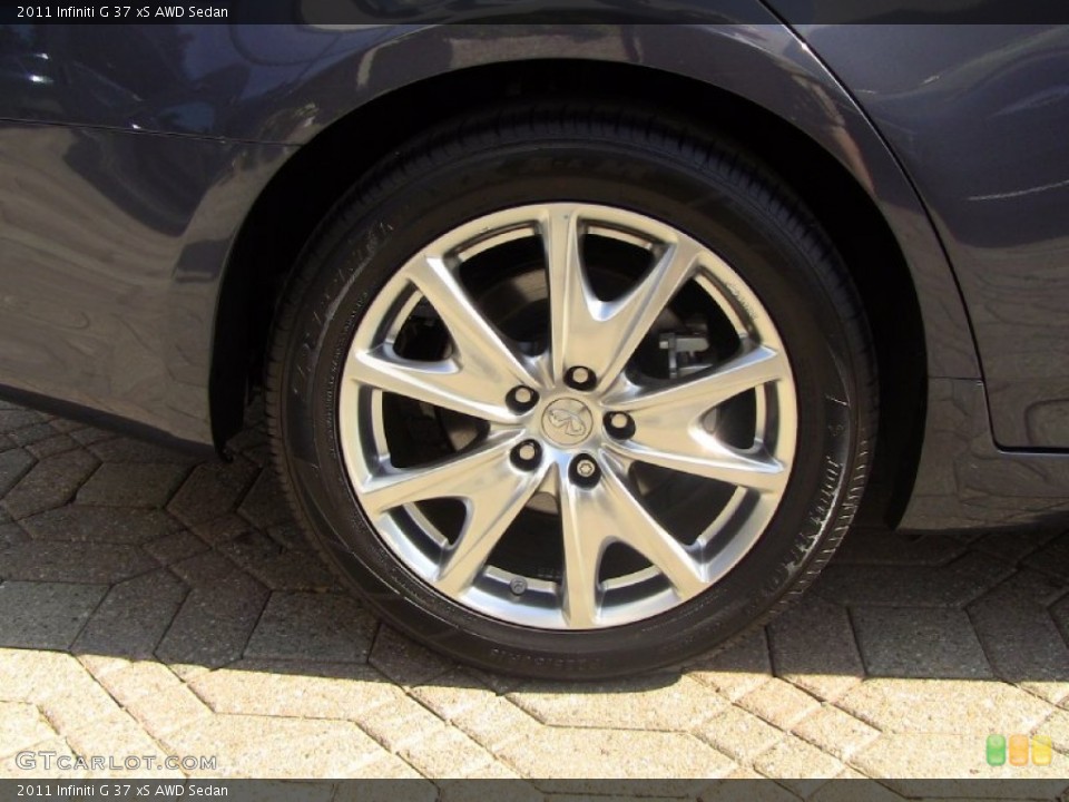 2011 Infiniti G 37 xS AWD Sedan Wheel and Tire Photo #55179897