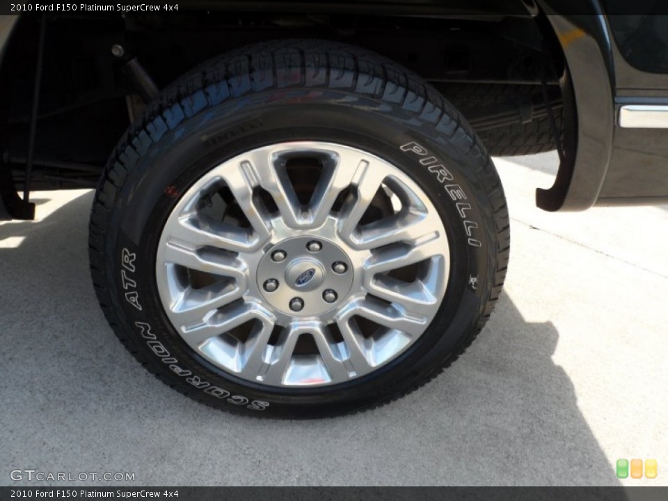 2010 Ford F150 Platinum SuperCrew 4x4 Wheel and Tire Photo #55180644
