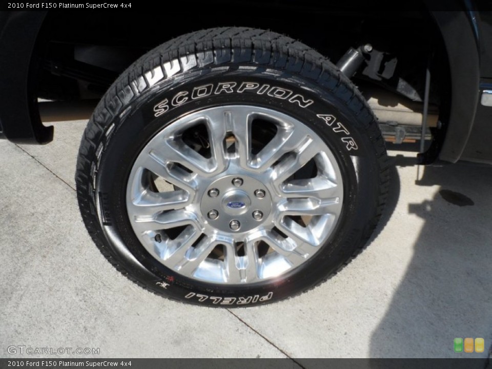 2010 Ford F150 Platinum SuperCrew 4x4 Wheel and Tire Photo #55180647