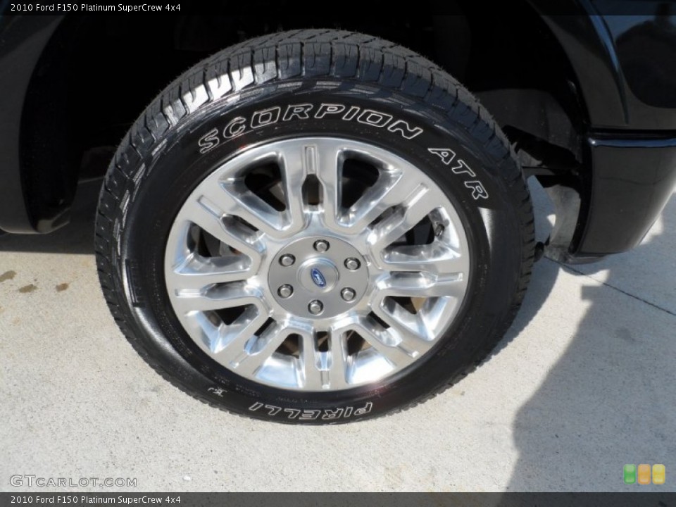 2010 Ford F150 Platinum SuperCrew 4x4 Wheel and Tire Photo #55180650