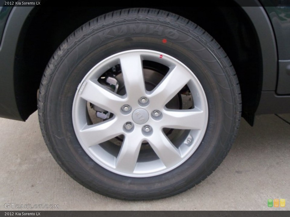 2012 Kia Sorento LX Wheel and Tire Photo #55181445